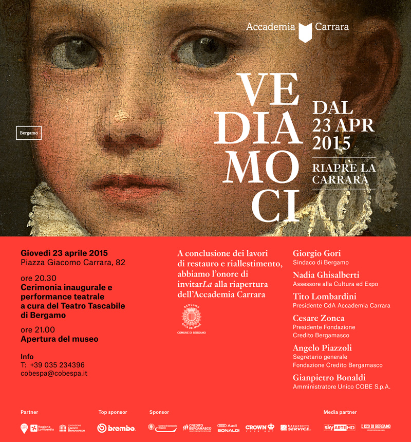 Riapertura Accademia Carrara - tre giorni di festa