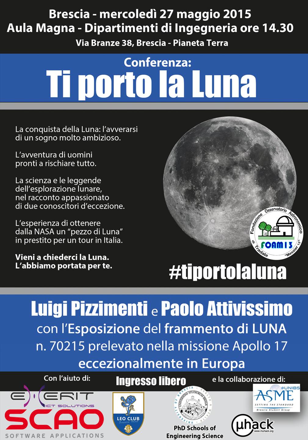 volantino ti porto la luna
