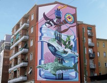 “Anthropoceano”, il primo murales mangia-smog di Milano