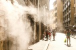 Firenze, nebulizzazione di acqua