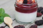 Panna cotta alle more di gelso