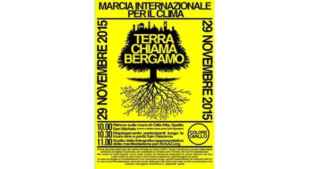Marcia internazionale per il clima: terra chiama Bergamo 