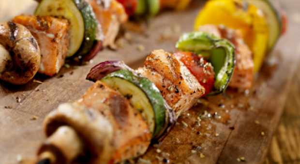 grigliata e buffet vegetariano