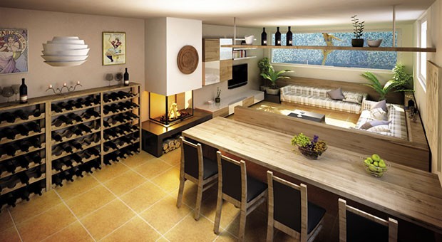 Interno villa progetto casa Vavassori 