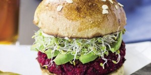 Veg-burger di barbabietole