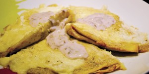 Crespelle al radicchio rosso