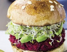 Veg-burger di barbabietole