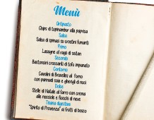 Un menù con i fiocchi…