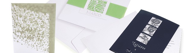 Partecipazioni con Stile per eventi ricamati nella carta