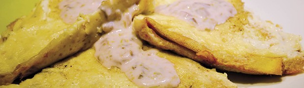 Crespelle al radicchio rosso
