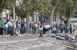 In migliaia al grande Abbraccio del Lago, in acqua e a terra