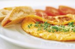 Frittata con crescione e gorgonzola