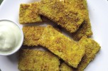 Bastoncini croccanti di tofu impanato