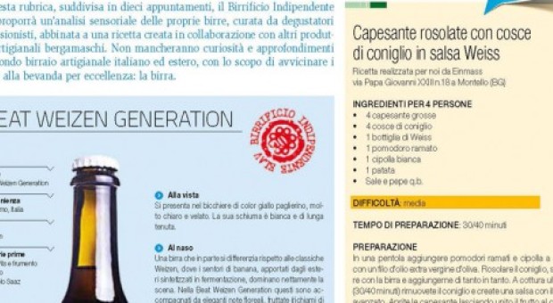 La birra Elav del mese: BEAT WEIZEN GENERATION