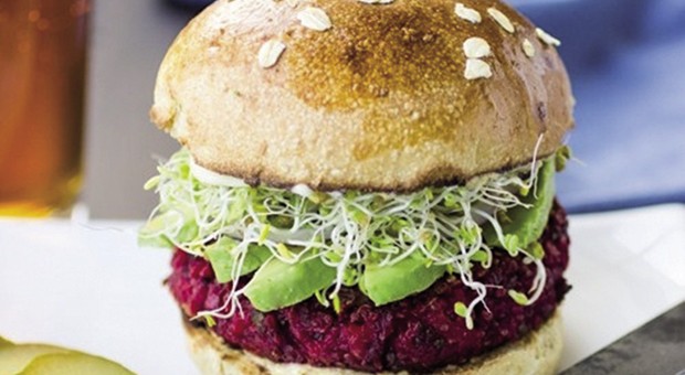Veg-burger di barbabietole