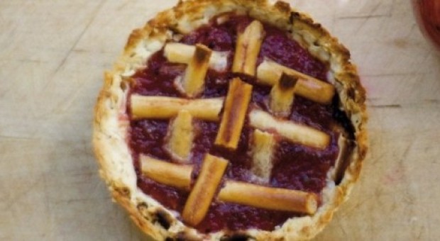 Crostatine di pane ai mirtilli