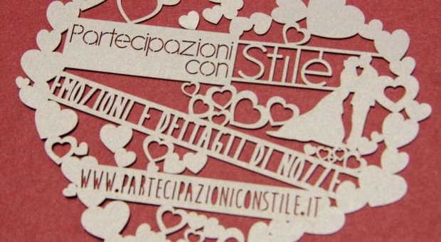Partecipazioni con Stile per eventi ricamati nella carta