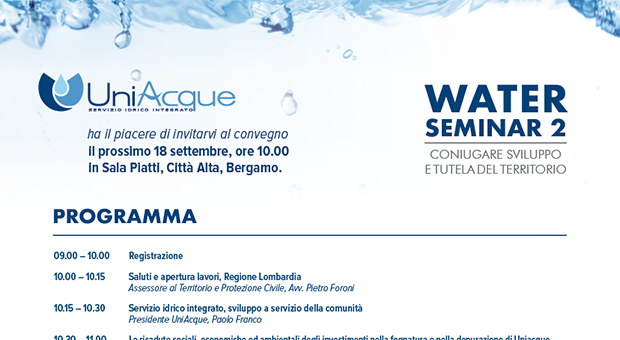 Uniacque: Water Seminar 2. Sviluppo e tutela del territorio