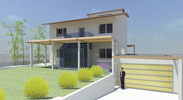 Due cuori e una… casa in legno